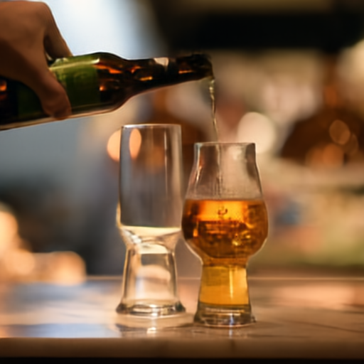 Beer pouring input frame