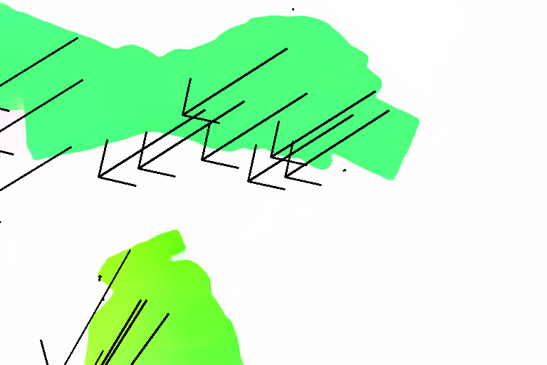 Dense optical flow generated by PSI for cleaning