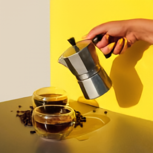 Coffee pouring input frame