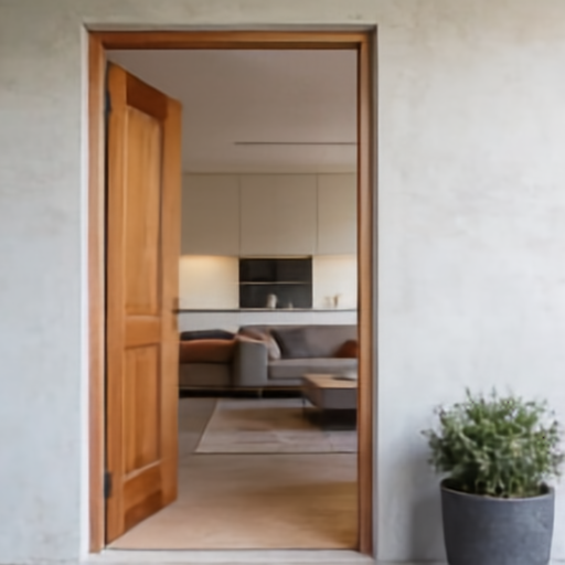 Opened doorway input frame