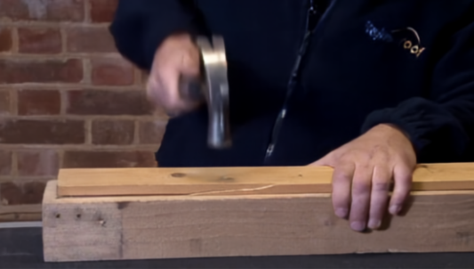 Hammer nail static target